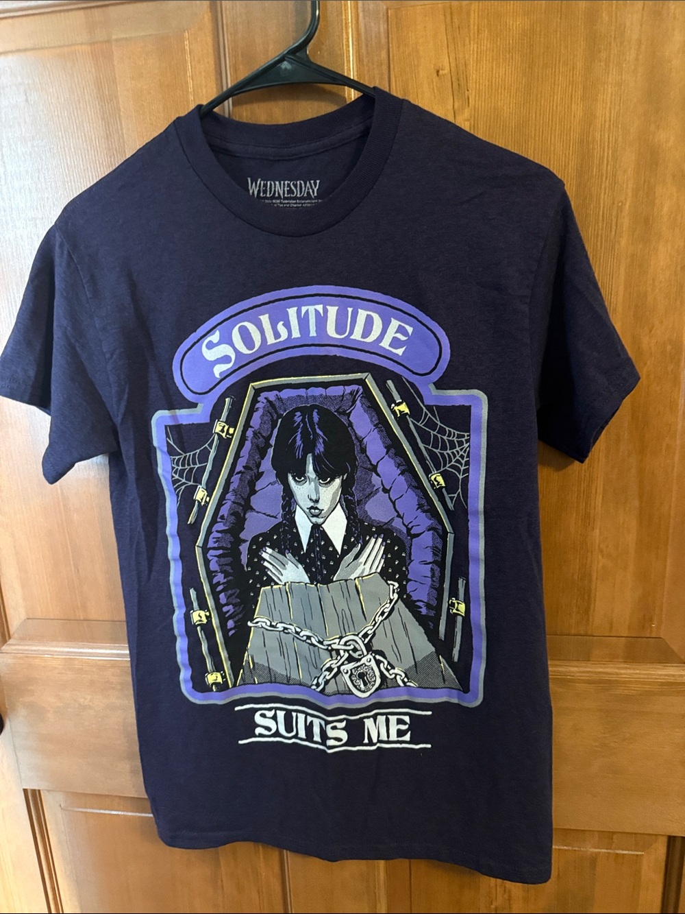 Wednesday Solitude Graphic Tee - Purple